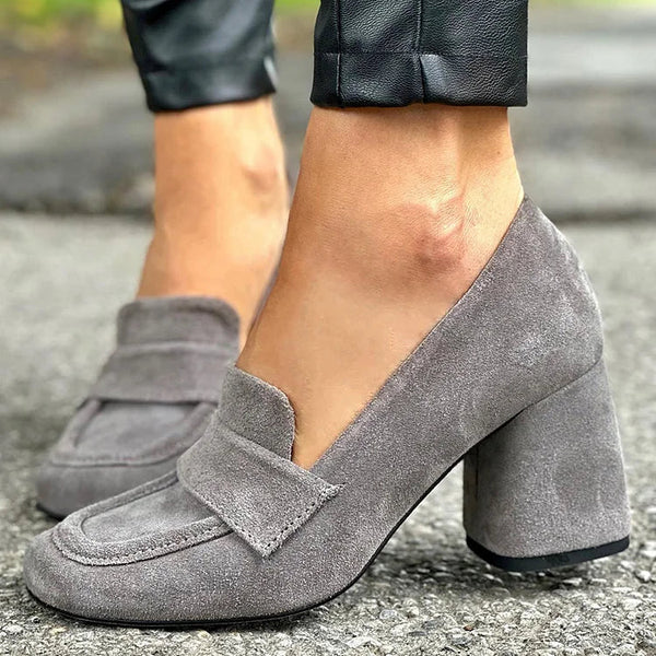 Bria™ | Mocasines con Tacón Bloque
